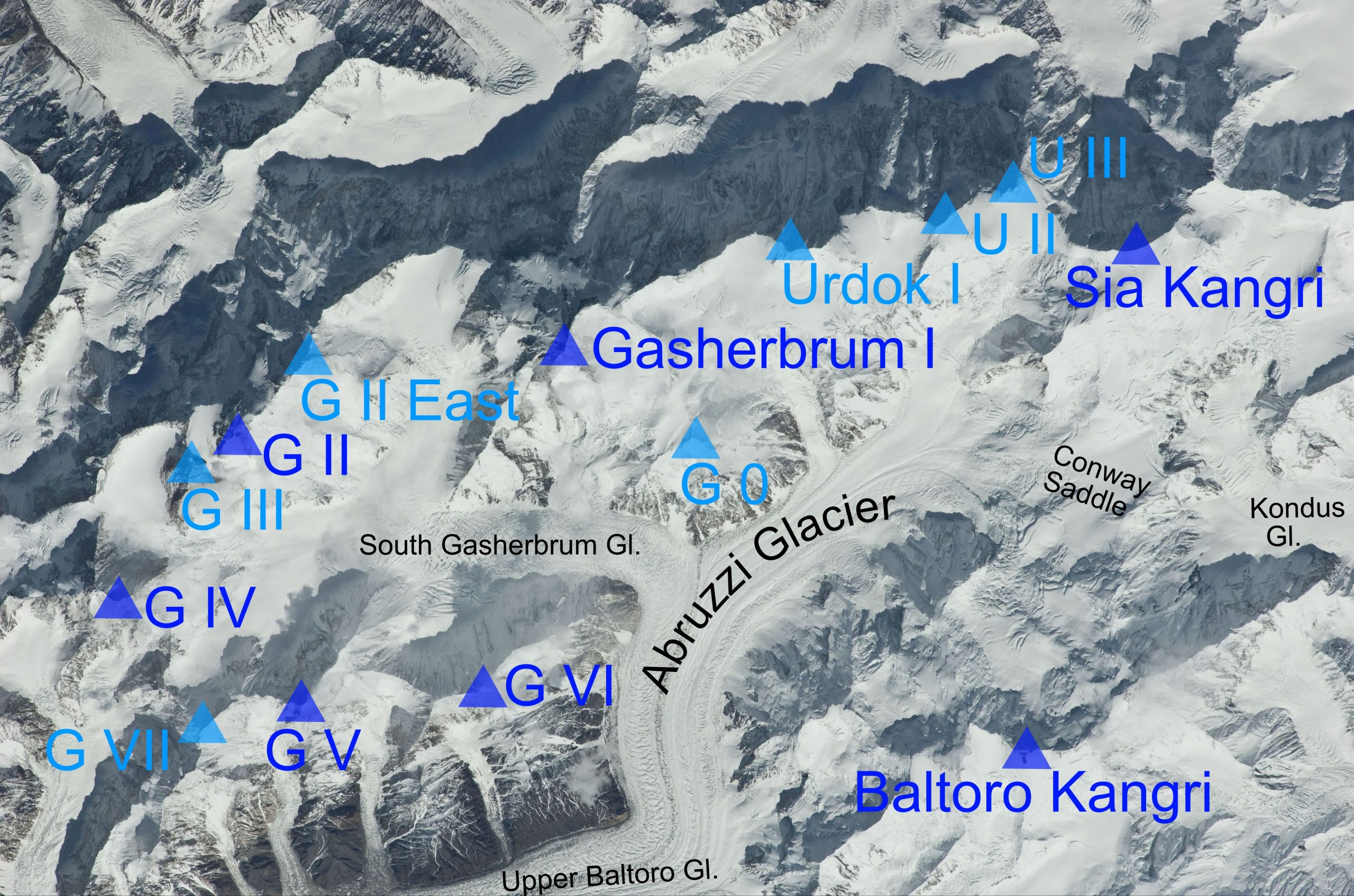 Gasherbrum map