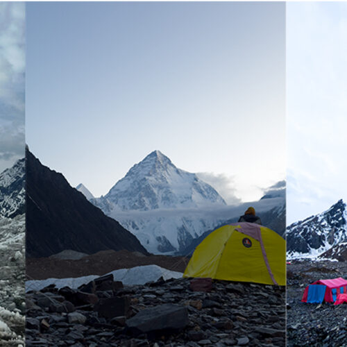 camping at K2 base camp by team skardu trekkers
