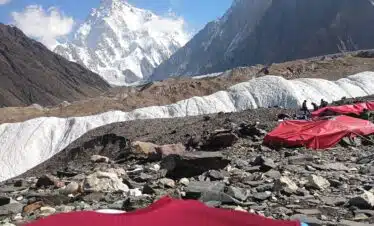 team skardu trekkers at k2 base camp