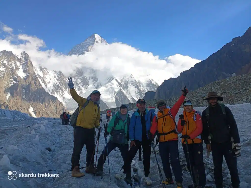 Enjoying at K2 base camp