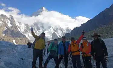 Enjoying at K2 base camp