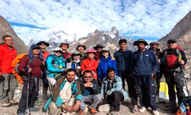 Foreign Trekkers at K2 base camp