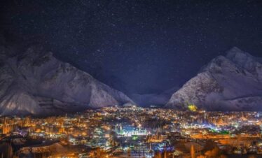 Skardu City Night View
