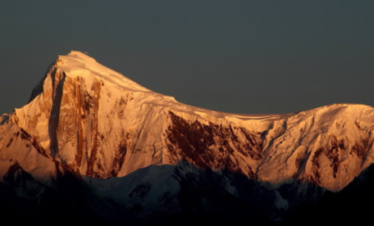 Spantik Peak at sunset