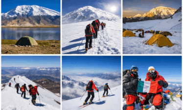 trekkers team at muztagh ata