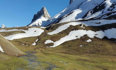 shimshal Pass Mountains in snow