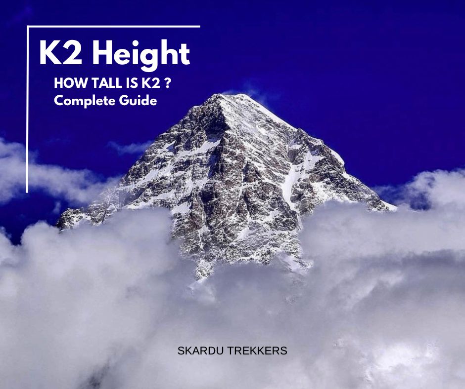 k2 height in meters and feet