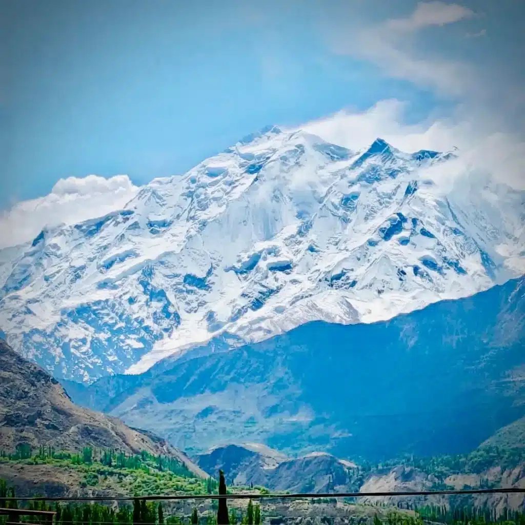 Rakaposhi Base Camp Trek panoramic mountain views in Nagar