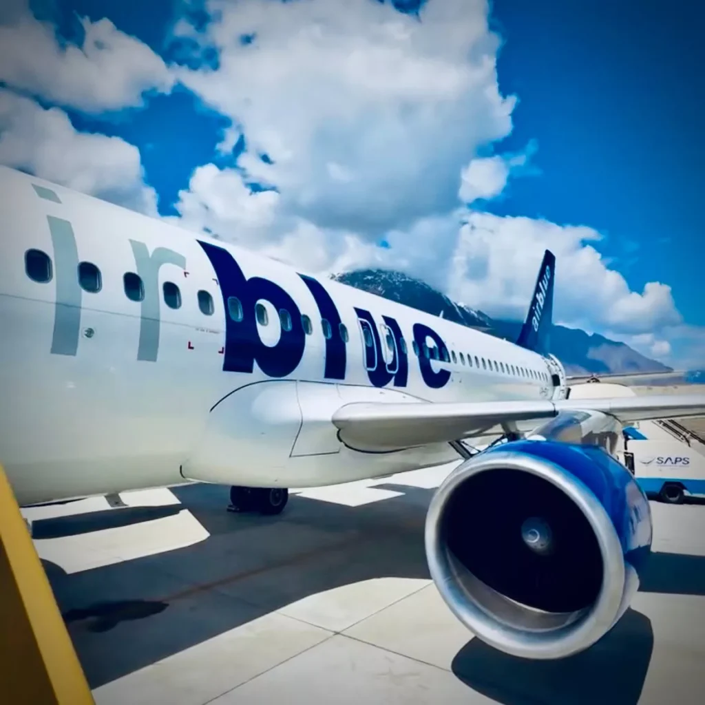 Airblue flight arriving at Skardu Airport in northern Pakistan
