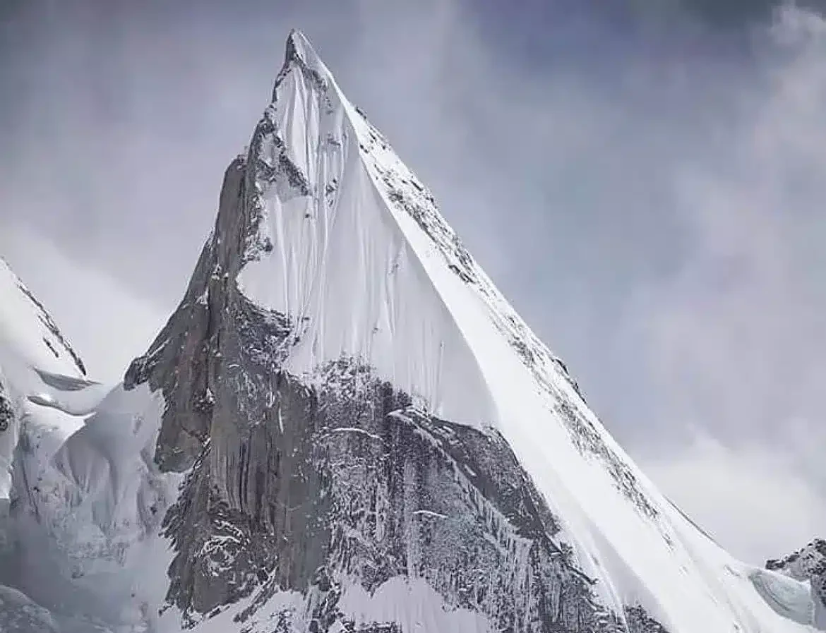 Laila Peak pakistan dramatic pyramid shaped mountain in Karakoram range
