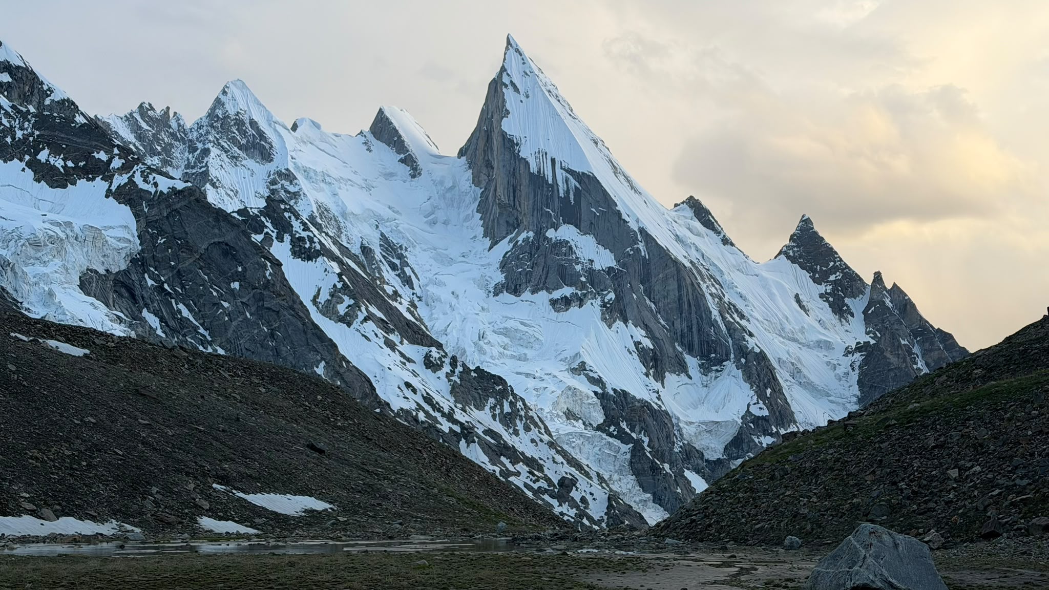 Laila Peak pakistan dramatic pyramid shaped mountain in Karakoram range